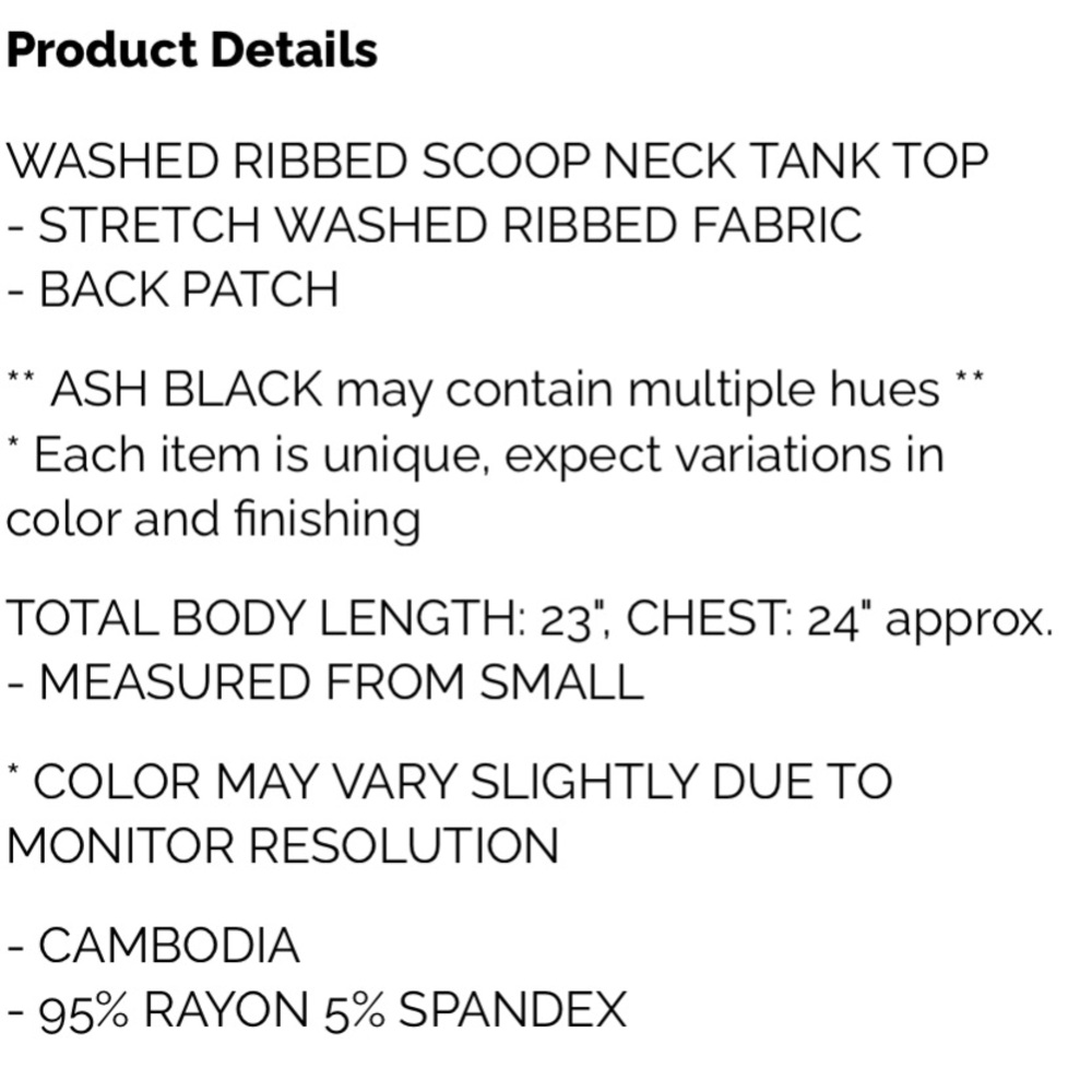 Zenana Ribbed Tank Top - Picture 2 of 5